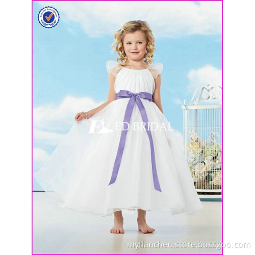 CE420 Made In China White Organza The Most Beautiful Flower Girl Dresses